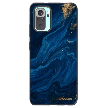 Picasee crna silikonska maskica za Xiaomi Redmi Note 10 Pro - Blue
