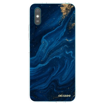 Picasee silikonska prozirna maskica za Xiaomi Redmi 9AT - Blue
