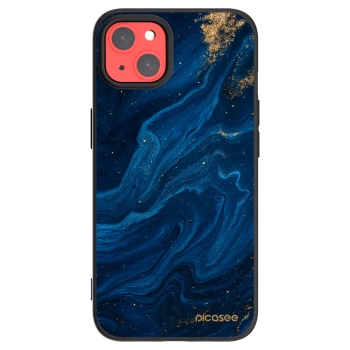 Picasee crna silikonska maskica za Apple iPhone 13 - Blue