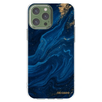Picasee silikonska prozirna maskica za Apple iPhone 13 Pro Max - Blue