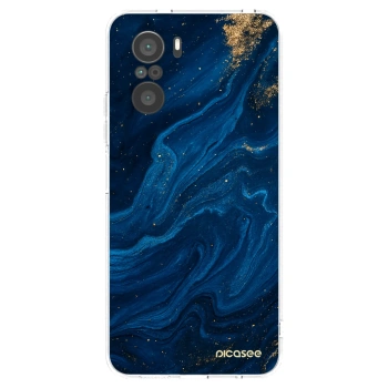 Picasee silikonska prozirna maskica za Xiaomi Poco F3 - Blue