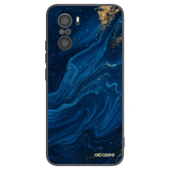 Picasee crna silikonska maskica za Xiaomi Poco F3 - Blue