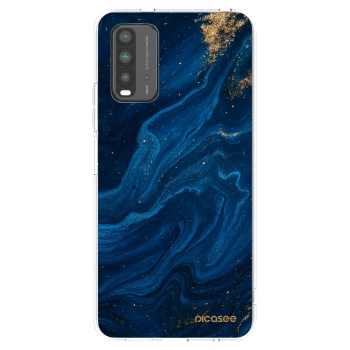 Picasee crna silikonska maskica za Xiaomi Redmi 9T - Blue