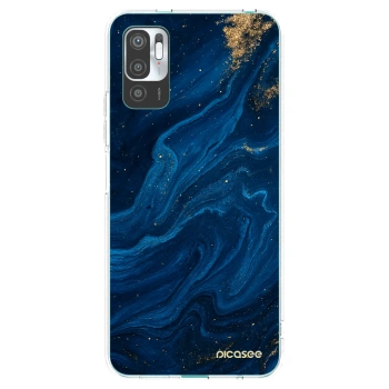 Picasee silikonska prozirna maskica za Xiaomi Redmi Note 10 5G - Blue