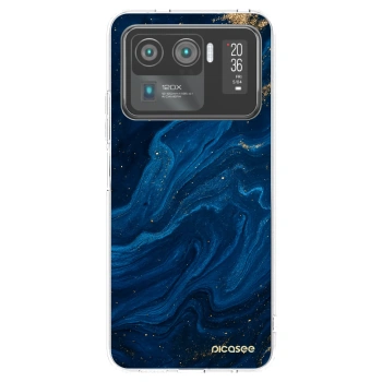 Picasee silikonska prozirna maskica za Xiaomi Mi 11 Ultra - Blue