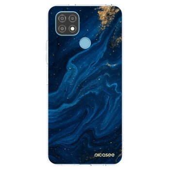 Picasee silikonska prozirna maskica za Realme C21 - Blue