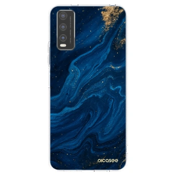 Picasee silikonska prozirna maskica za Vivo Y20s - Blue