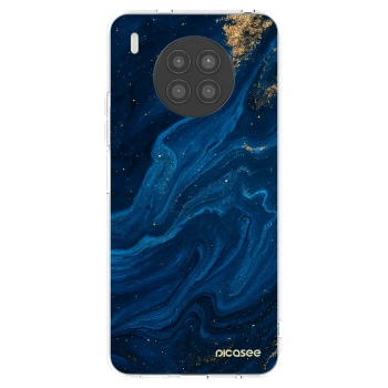 Picasee silikonska prozirna maskica za Huawei Nova 8i - Blue