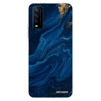 Picasee silikonska prozirna maskica za Vivo Y11s - Blue
