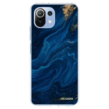 Picasee silikonska prozirna maskica za Xiaomi 11 Lite 5G NE - Blue