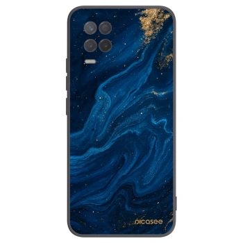 Picasee crna silikonska maskica za Realme 8 5G - Blue