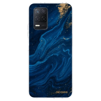 Picasee silikonska prozirna maskica za Realme 8 5G - Blue