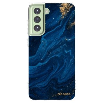 Picasee silikonska prozirna maskica za Samsung Galaxy S21 FE 5G - Blue