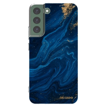 Picasee silikonska prozirna maskica za Samsung Galaxy S22+ 5G - Blue