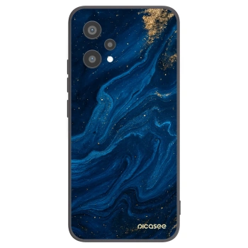 Picasee crna silikonska maskica za Realme 9 Pro 5G - Blue