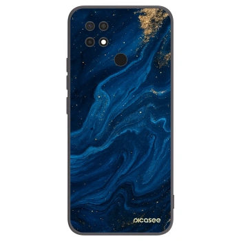 Picasee crna silikonska maskica za Xiaomi Redmi 10C - Blue
