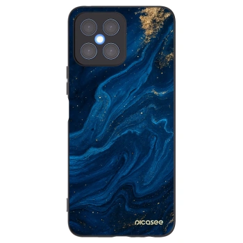 Picasee crna silikonska maskica za Honor X8 4G - Blue