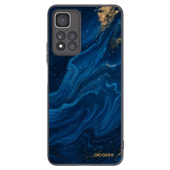 Picasee crna silikonska maskica za Xiaomi Redmi Note 11 Pro+ 5G - Blue