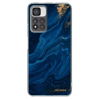 Picasee silikonska prozirna maskica za Xiaomi Redmi Note 11 Pro+ 5G - Blue