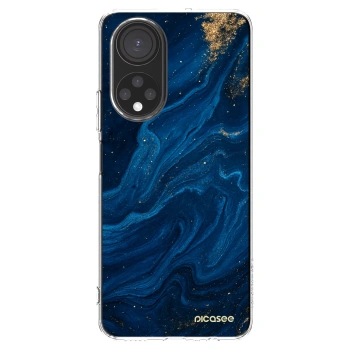 Picasee silikonska prozirna maskica za Honor X7 - Blue