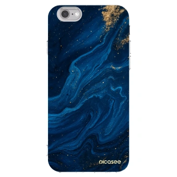 Picasee silikonska prozirna maskica za Apple iPhone 6/6S - Blue