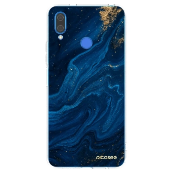 Picasee silikonska prozirna maskica za Huawei Nova 3 - Blue