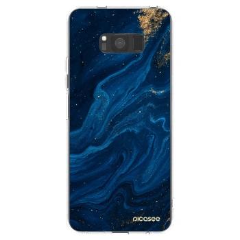 Picasee silikonska prozirna maskica za Samsung Galaxy S8 G950F - Blue