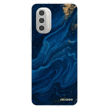 Picasee silikonska prozirna maskica za Motorola Moto G51 - Blue
