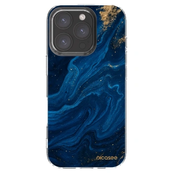 Picasee silikonska prozirna maskica za Apple iPhone 16 Pro - Blue