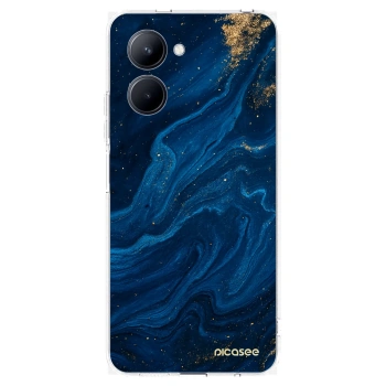 Picasee silikonska prozirna maskica za Realme C33 (2023) - Blue