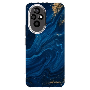 Picasee silikonska prozirna maskica za Honor 200 5G - Blue