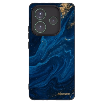 Picasee crna silikonska maskica za Xiaomi Redmi Note 14 5G - Blue