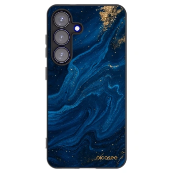 Picasee crna silikonska maskica za Samsung Galaxy S25 5G - Blue