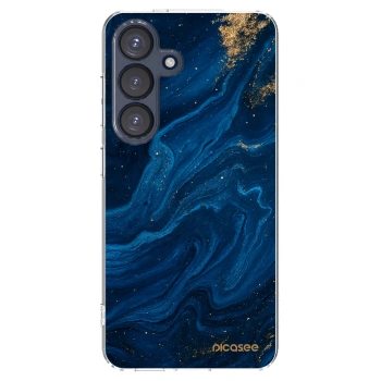 Picasee silikonska prozirna maskica za Samsung Galaxy S25 5G - Blue