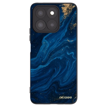 Picasee crna silikonska maskica za Honor X8c - Blue