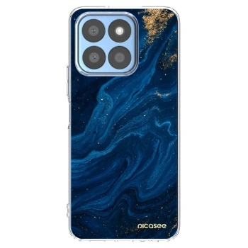 Picasee silikonska prozirna maskica za Honor X8c - Blue