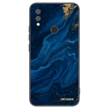 Picasee crna silikonska maskica za Xiaomi Redmi Note 7 - Blue