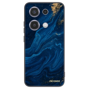 Picasee crna silikonska maskica za Xiaomi Redmi Note 14S - Blue