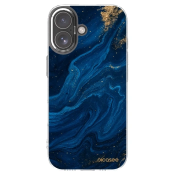 Picasee silikonska prozirna maskica za Apple iPhone 17 - Blue