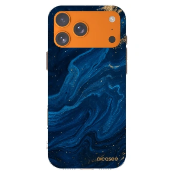 Picasee silikonska prozirna maskica za Apple iPhone 17 Pro Max - Blue