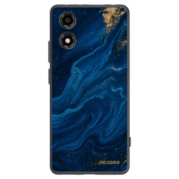 Picasee crna silikonska maskica za Motorola Moto E14 - Blue