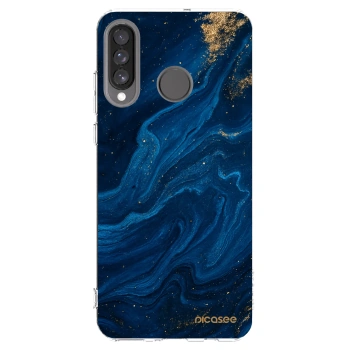 Picasee silikonska prozirna maskica za Huawei P30 Lite - Blue