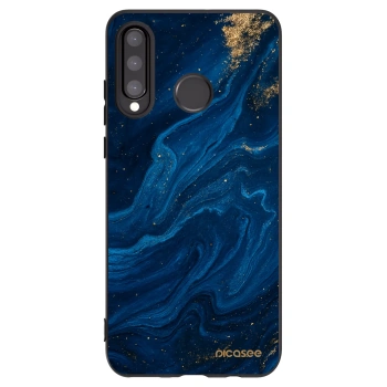 Picasee crna silikonska maskica za Huawei P30 Lite - Blue