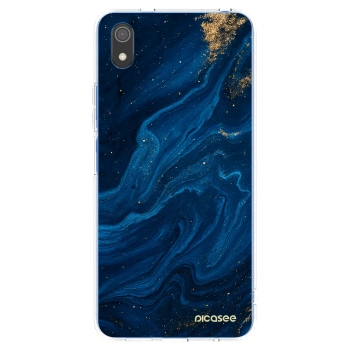 Picasee silikonska prozirna maskica za Xiaomi Redmi 7A - Blue