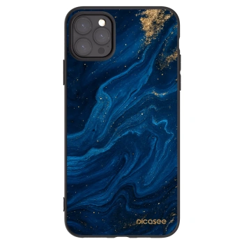 Picasee crna silikonska maskica za Apple iPhone 11 Pro Max - Blue