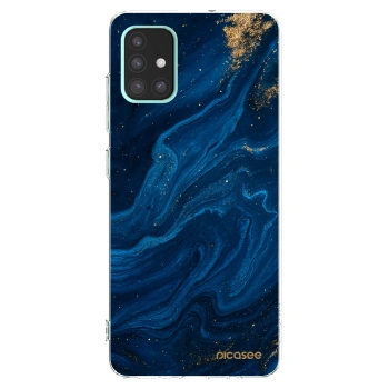 Picasee silikonska prozirna maskica za Samsung Galaxy A51 A515F - Blue