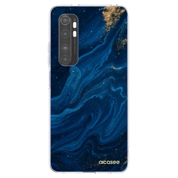 Picasee silikonska prozirna maskica za Xiaomi Mi Note 10 Lite - Blue