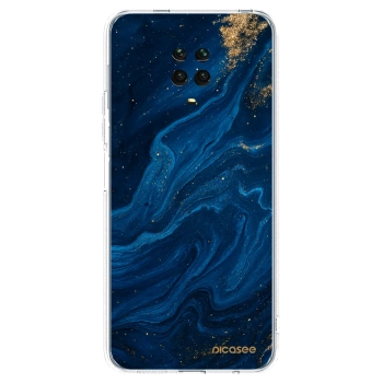 Picasee silikonska prozirna maskica za Xiaomi Redmi Note 9S - Blue