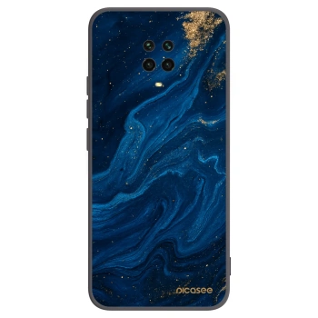 Picasee crna silikonska maskica za Xiaomi Redmi Note 9S - Blue