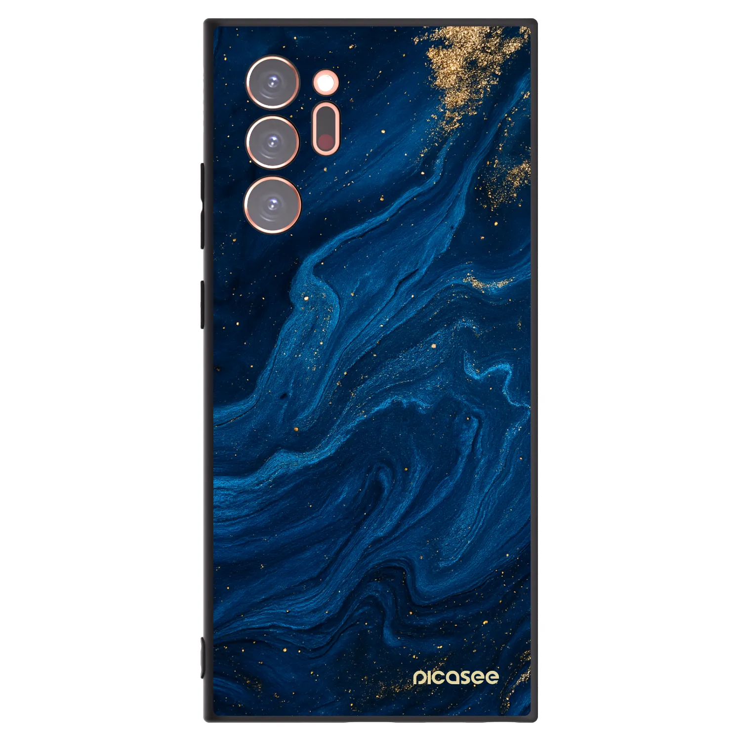 Picasee crna silikonska maskica za Samsung Galaxy Note 20 Ultra - Blue